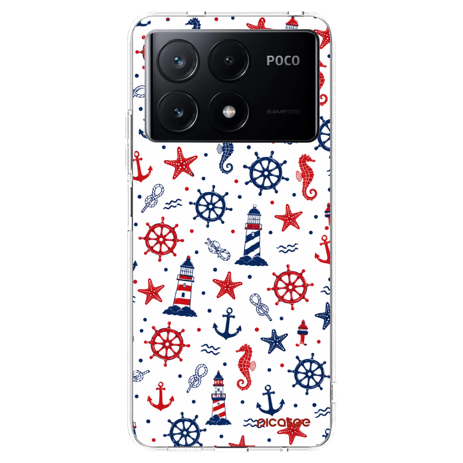 Picasee silikonový průhledný obal pro Xiaomi Poco X6 Pro - Sailor Vibes