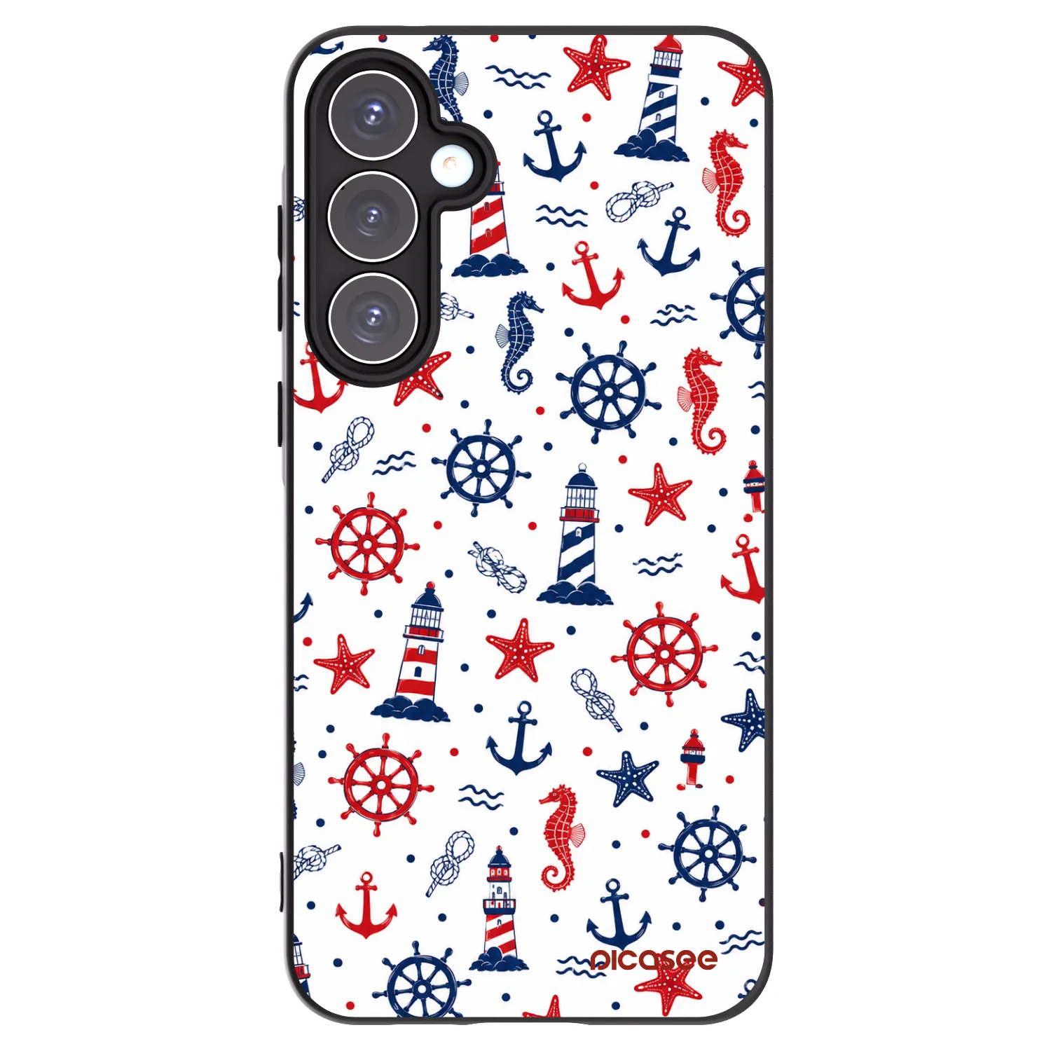 Picasee silikonový černý obal pro Samsung Galaxy A55 5G A556B - Sailor Vibes