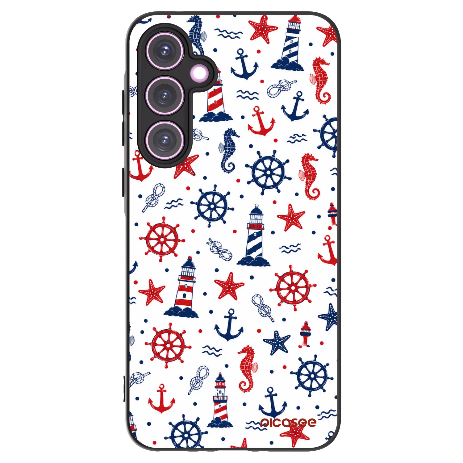 Picasee silikonový černý obal pro Samsung Galaxy A35 5G A356B - Sailor Vibes