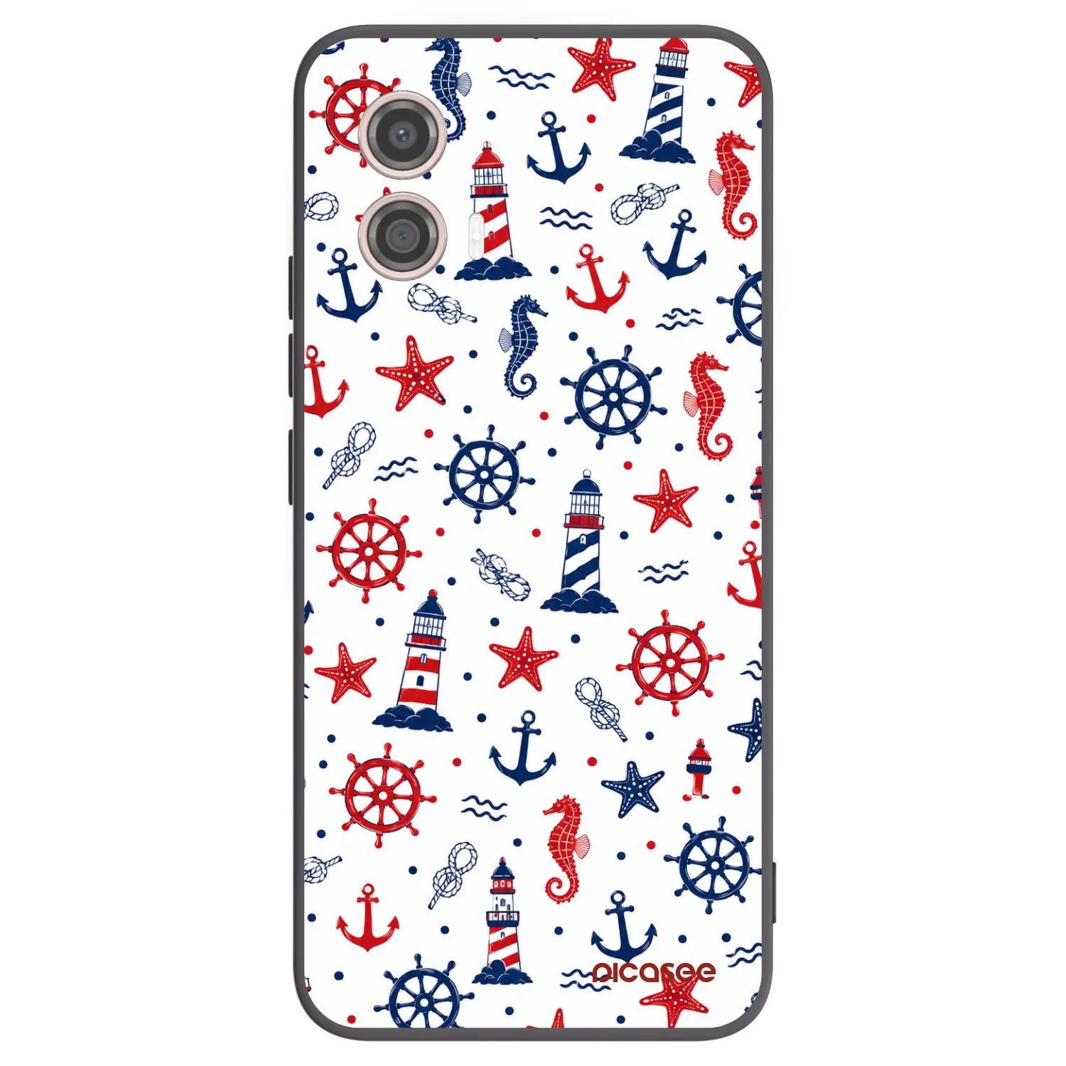Picasee silikonový černý obal pro Motorola Moto G53 5G - Sailor Vibes