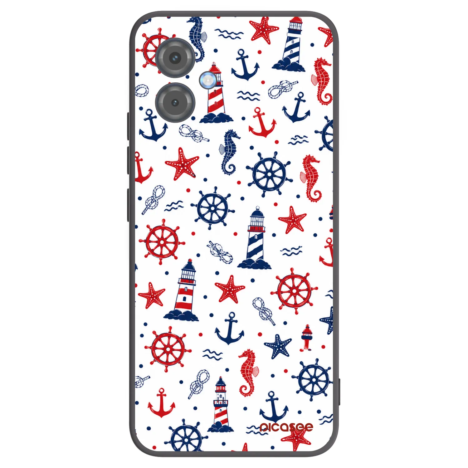Picasee silikonový černý obal pro Motorola Moto G14 - Sailor Vibes