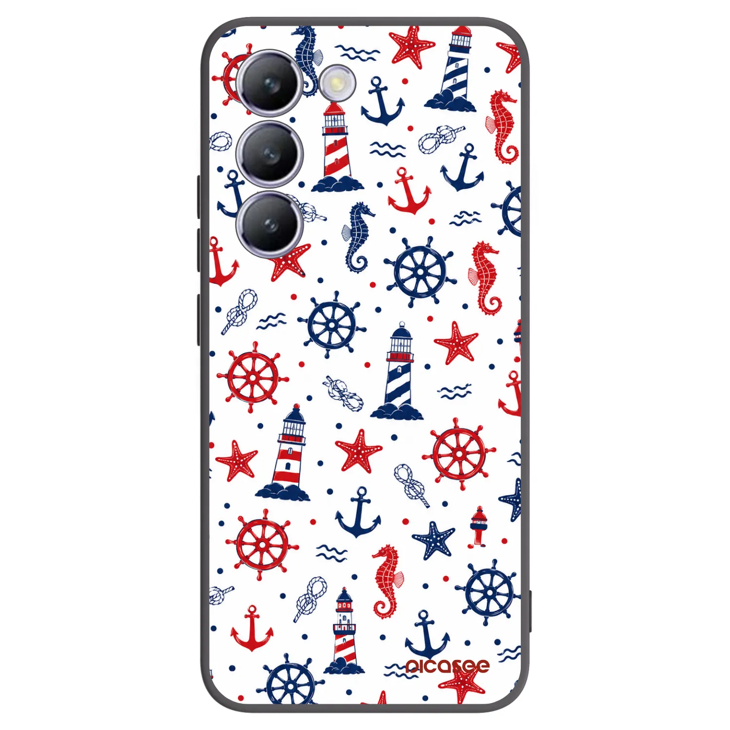 Picasee silikonový černý obal pro Vivo V40 SE 5G - Sailor Vibes