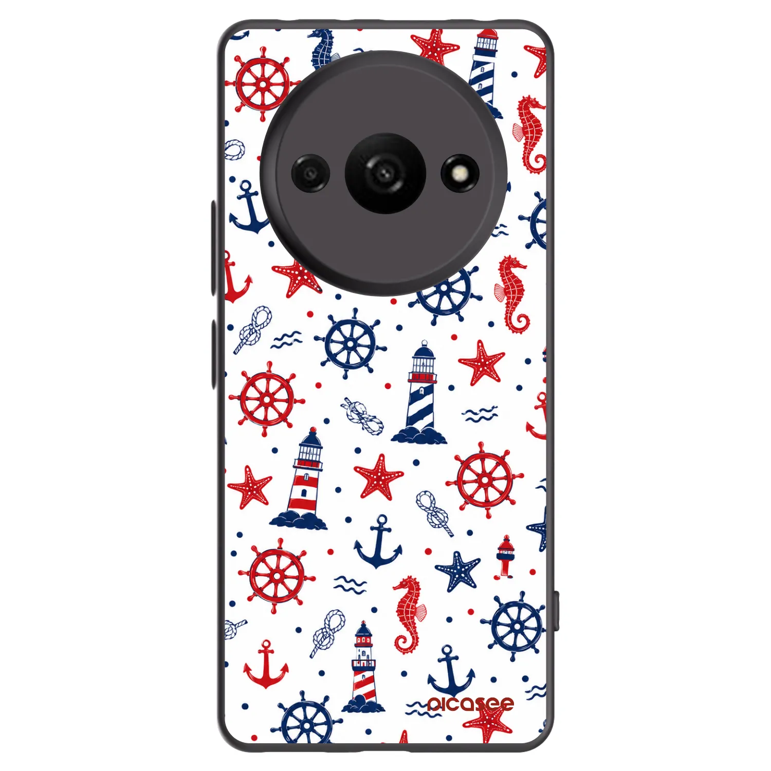 Picasee silikonový černý obal pro Xiaomi Redmi A3 - Sailor Vibes