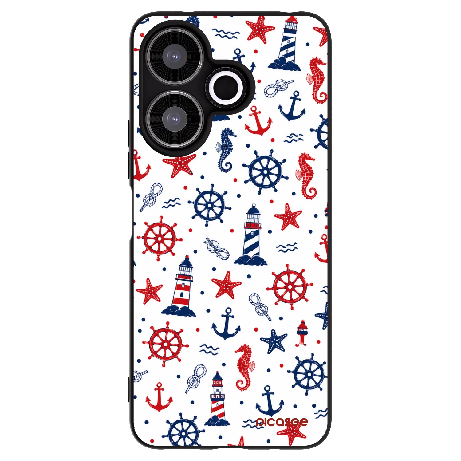 Picasee silikonový černý obal pro Xiaomi Redmi 13 4G - Sailor Vibes