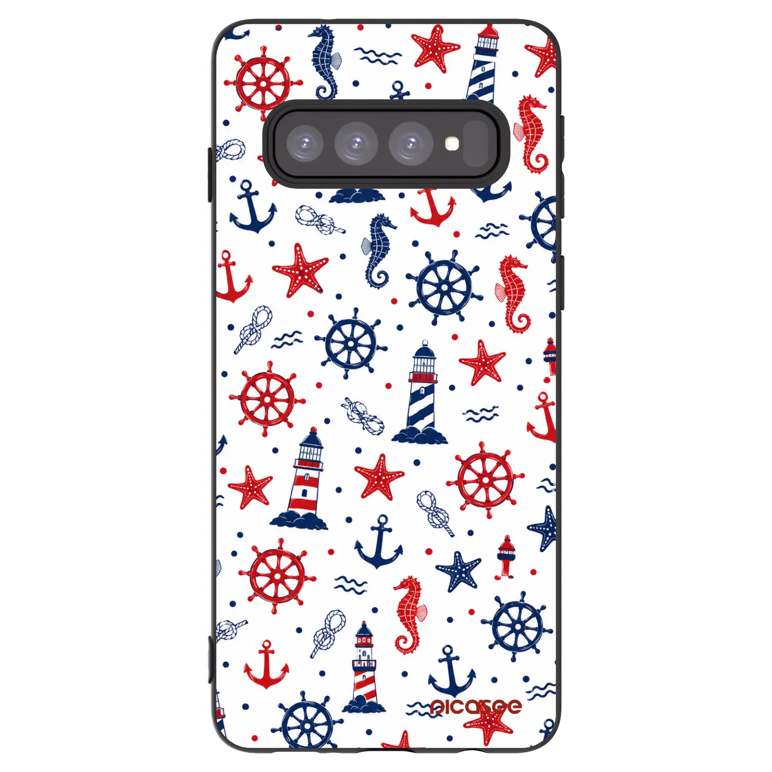 Picasee silikonový černý obal pro Samsung Galaxy S10 G973 - Sailor Vibes