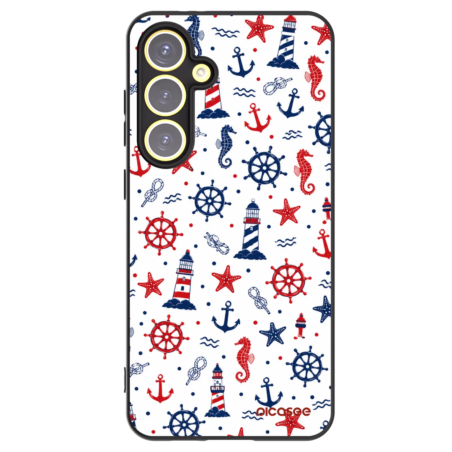 Picasee silikonový černý obal pro Samsung Galaxy S24 FE S721B - Sailor Vibes
