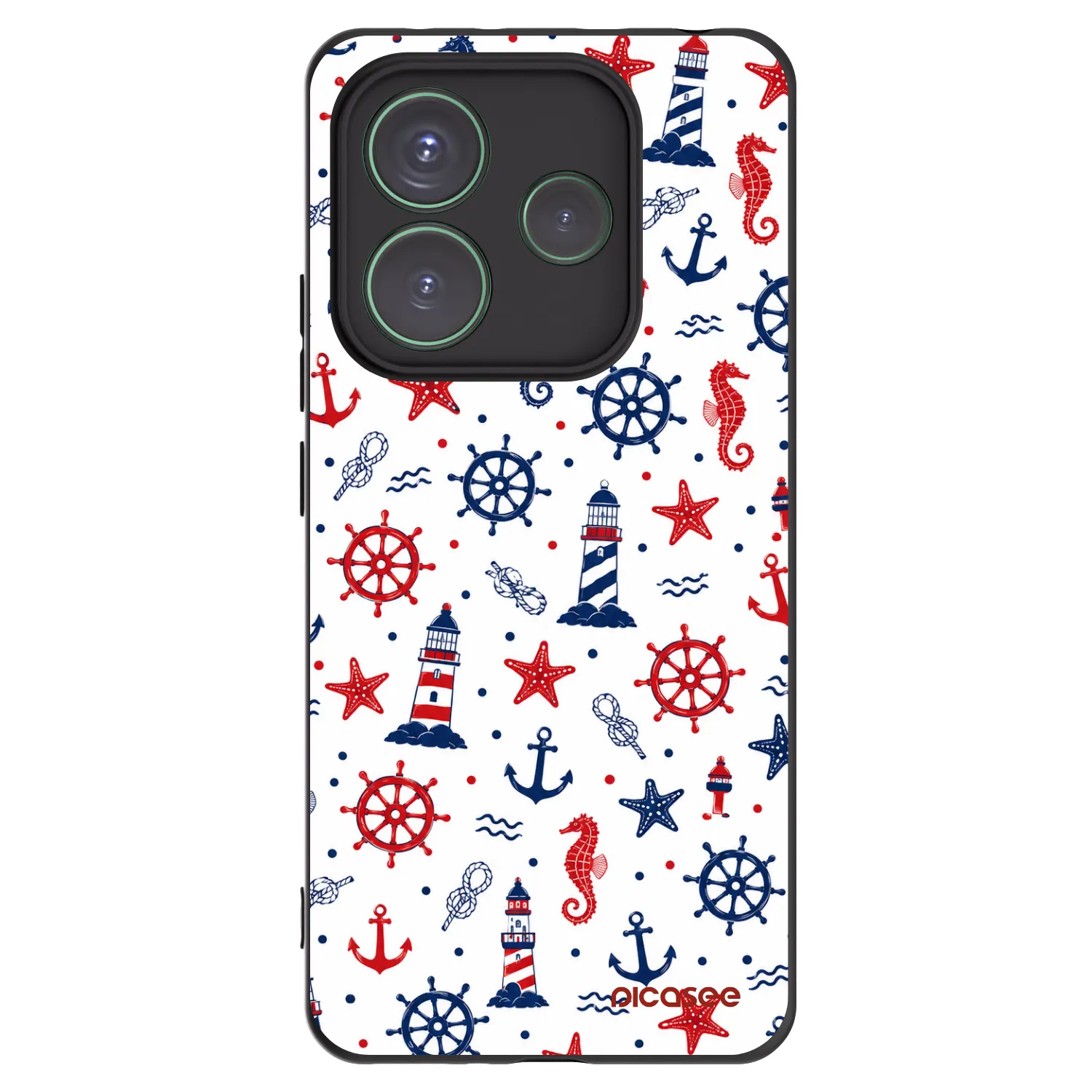 Picasee silikonový černý obal pro Xiaomi Redmi Note 14 5G - Sailor Vibes