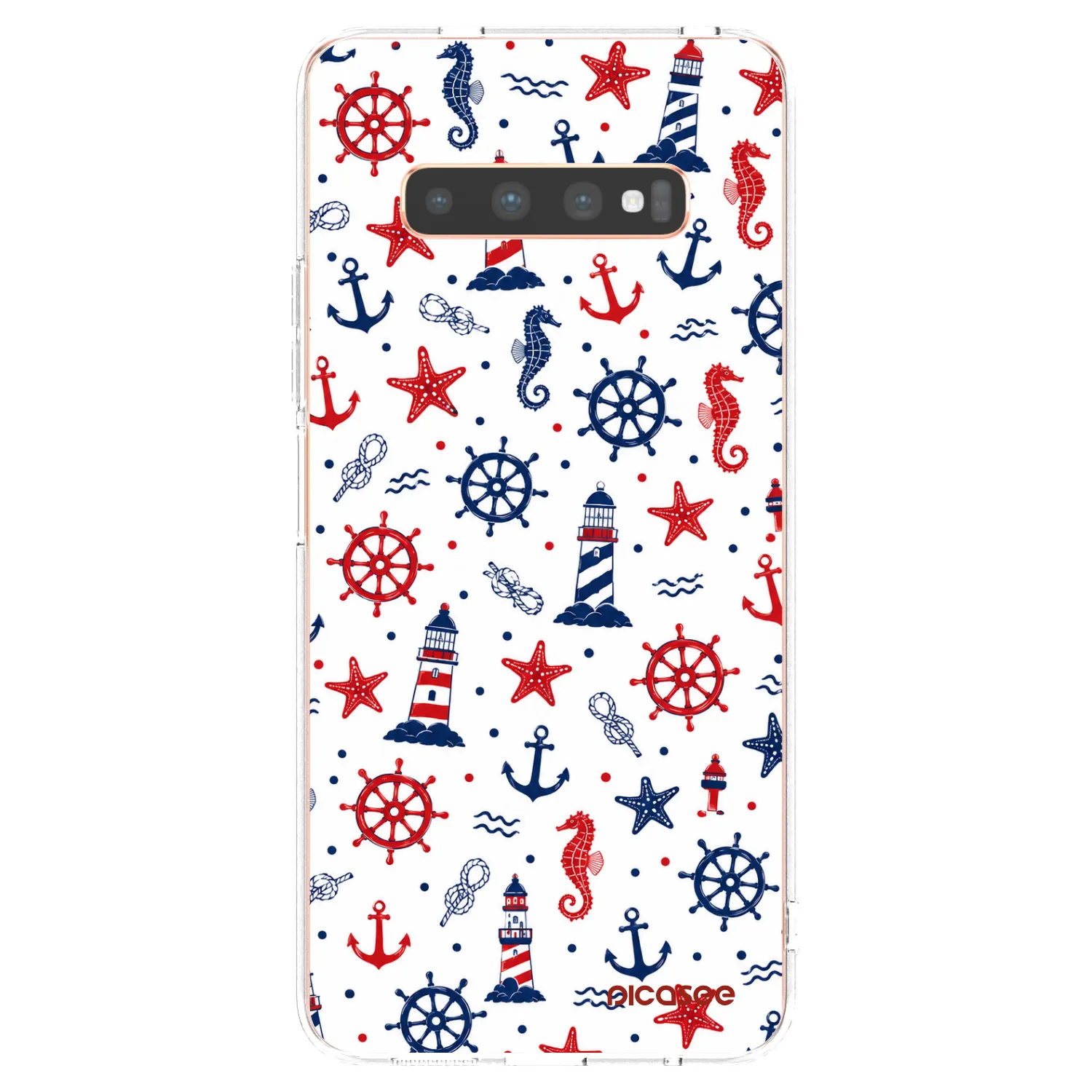 Picasee silikonový průhledný obal pro Samsung Galaxy S10 Plus G975 - Sailor Vibes