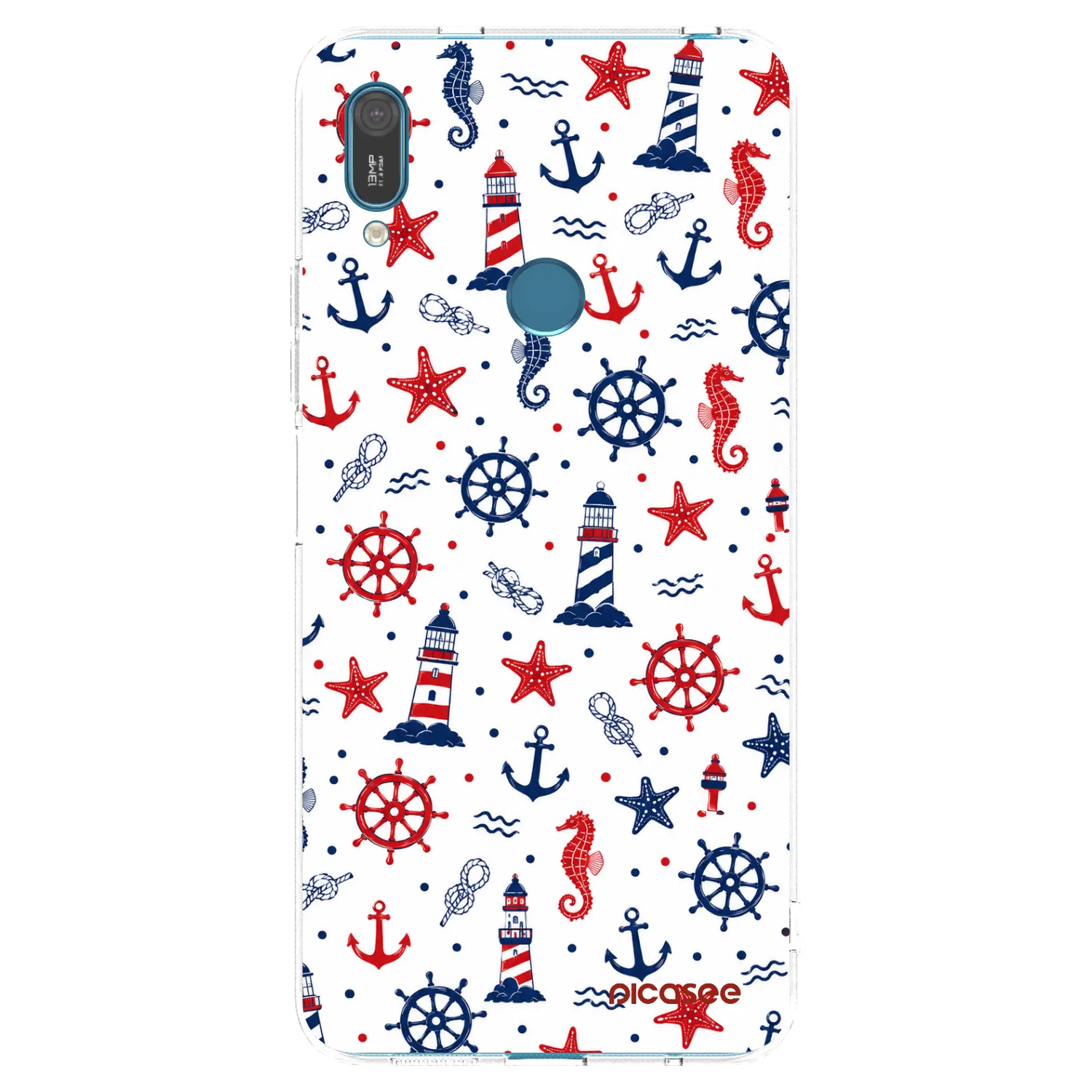 Picasee silikonový průhledný obal pro Huawei Y7 2019 - Sailor Vibes