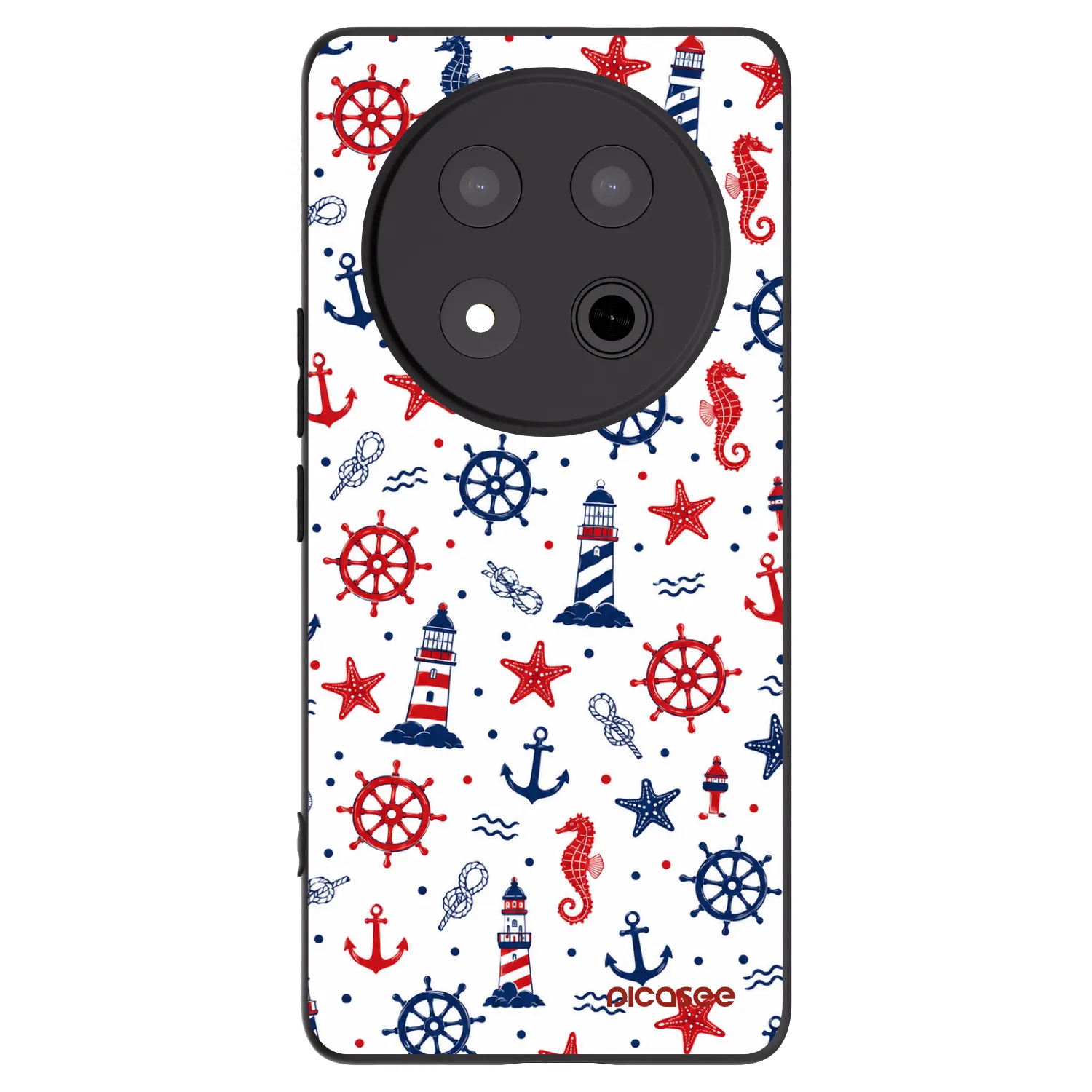 Picasee silikonový černý obal pro Honor Magic7 Lite 5G - Sailor Vibes
