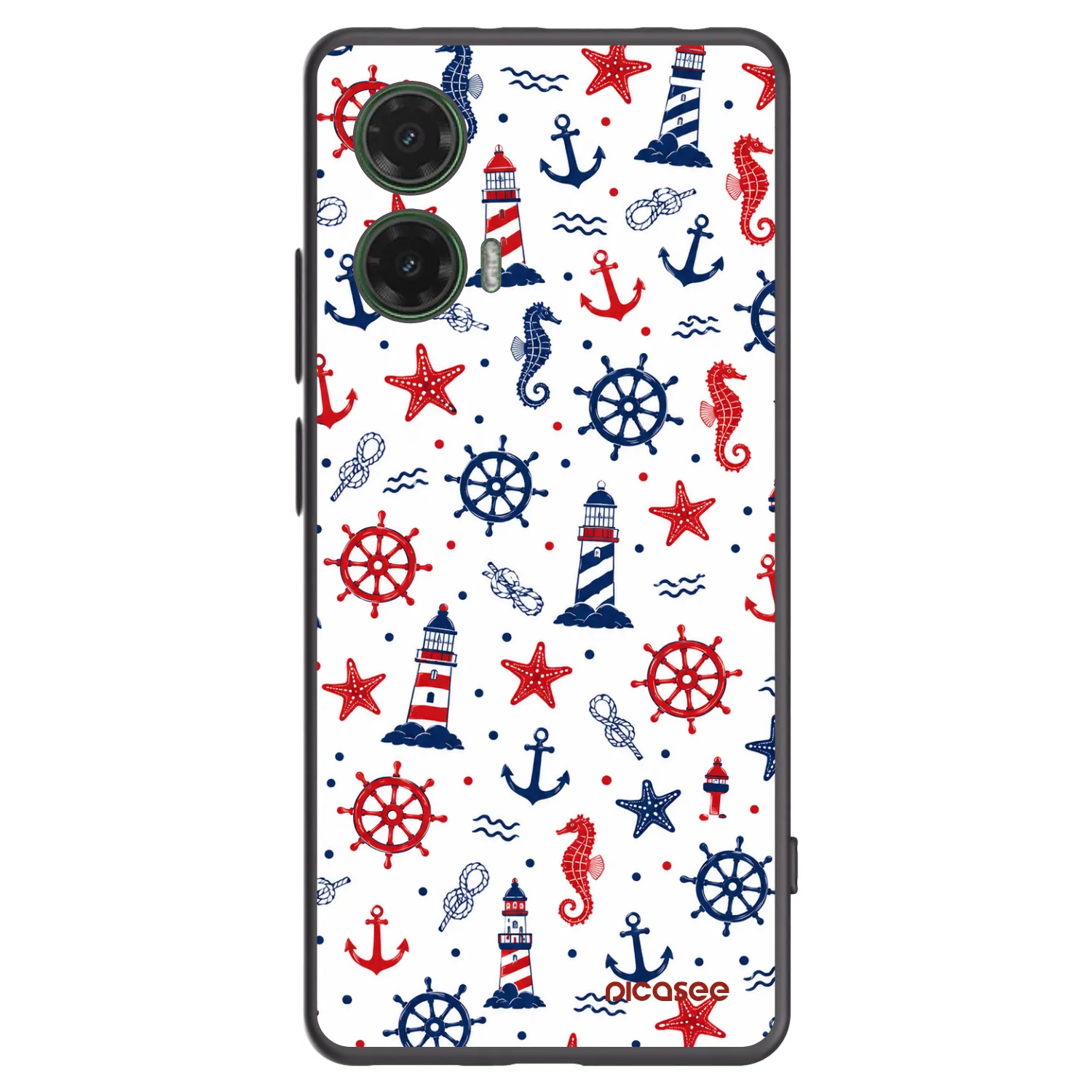 Picasee silikonový černý obal pro Motorola Moto G35 5G - Sailor Vibes