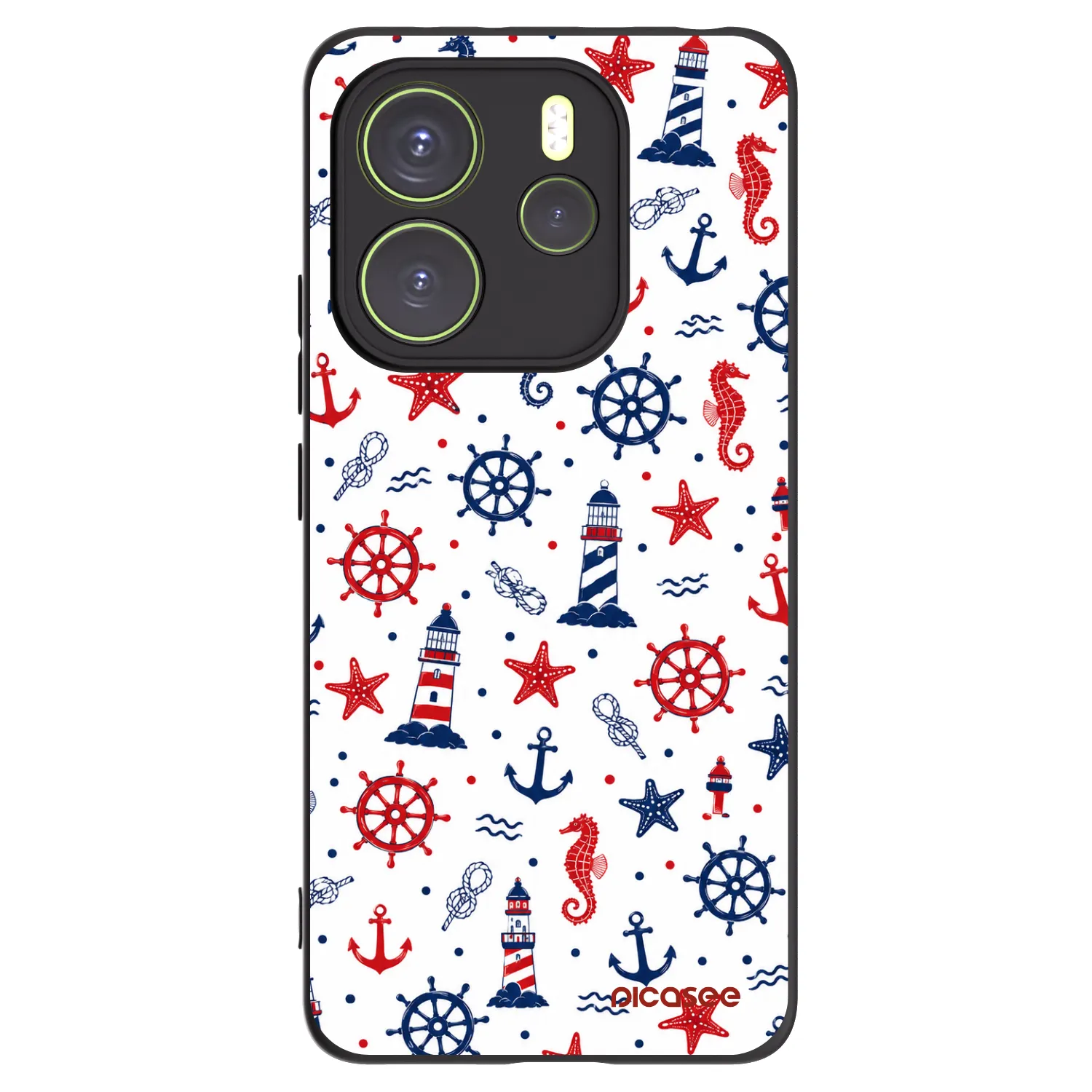 Picasee silikonový černý obal pro Xiaomi Redmi Note 14 4G - Sailor Vibes