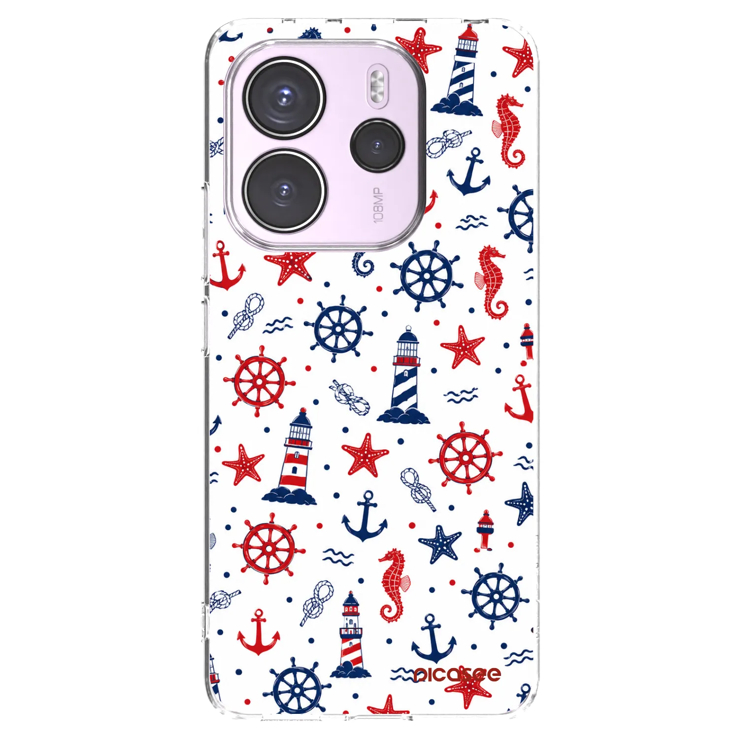 Picasee silikonový průhledný obal pro Xiaomi Redmi Note 14 4G - Sailor Vibes