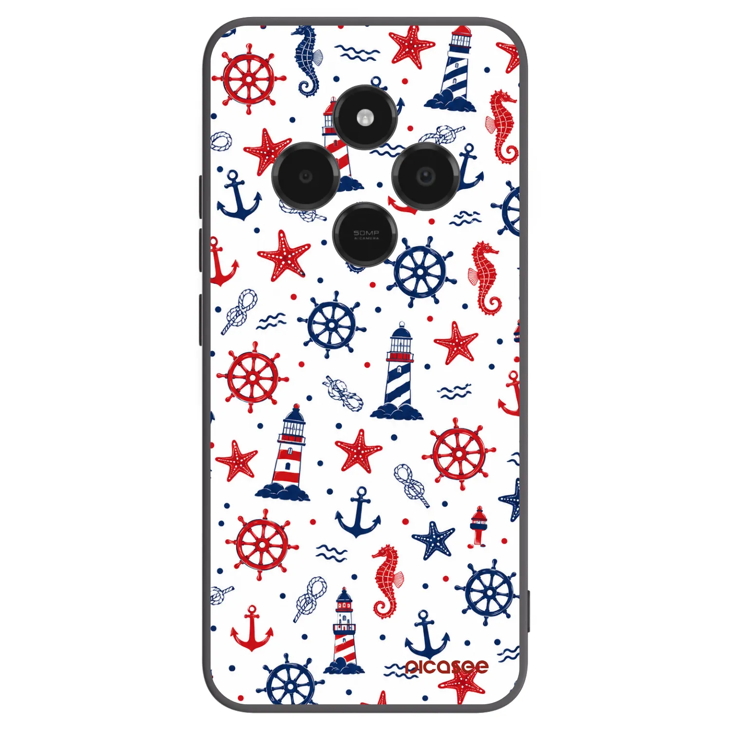 Picasee silikonový černý obal pro Xiaomi Poco C75 - Sailor Vibes