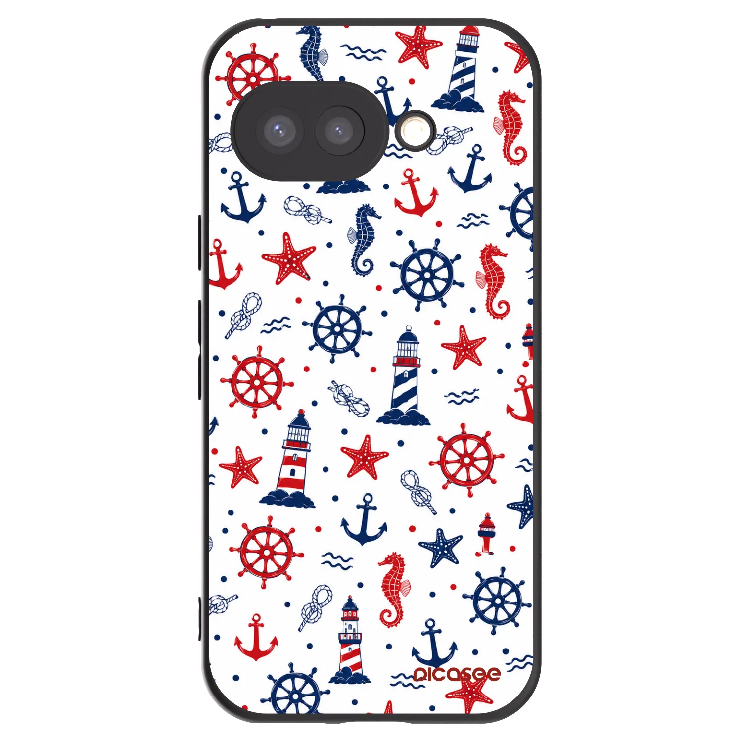 Picasee silikonový černý obal pro Google Pixel 9a - Sailor Vibes