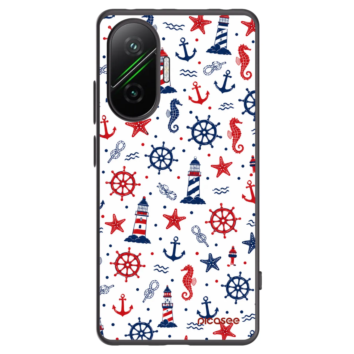 Picasee silikonový černý obal pro Xiaomi Poco F7 5G - Sailor Vibes