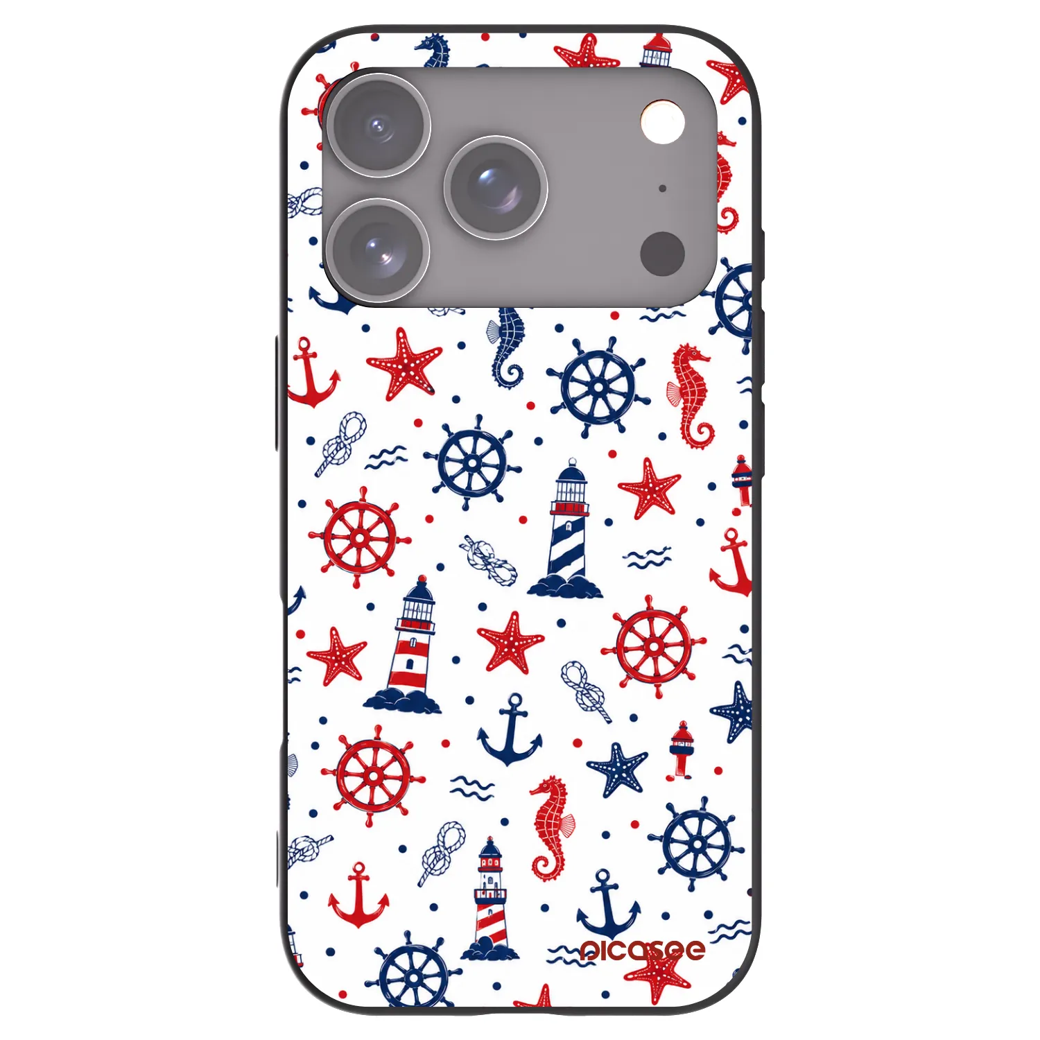 Picasee silikonový černý obal pro Apple iPhone 17 Pro - Sailor Vibes