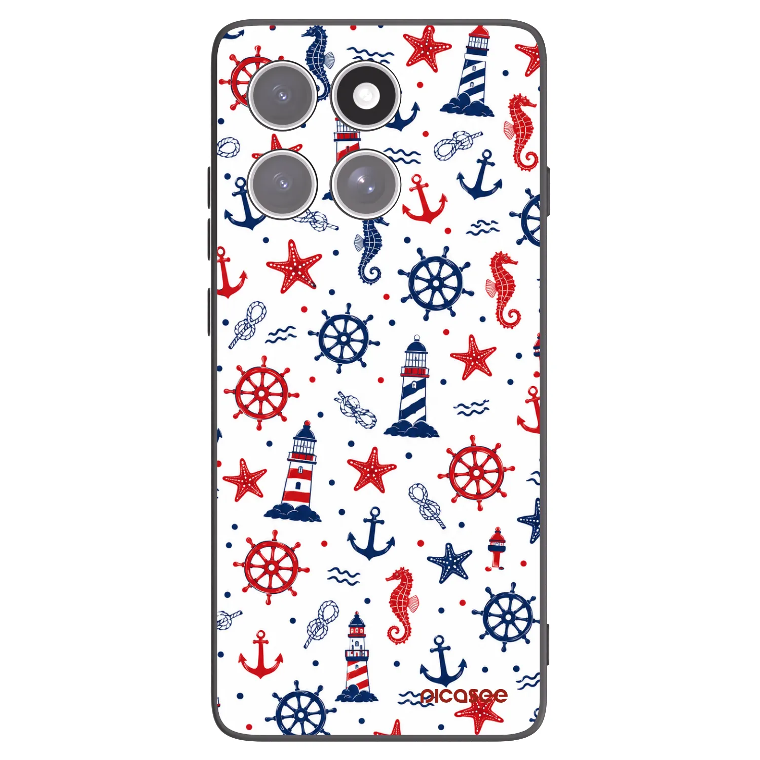 Picasee silikonový černý obal pro Motorola Edge 60 Fusion - Sailor Vibes