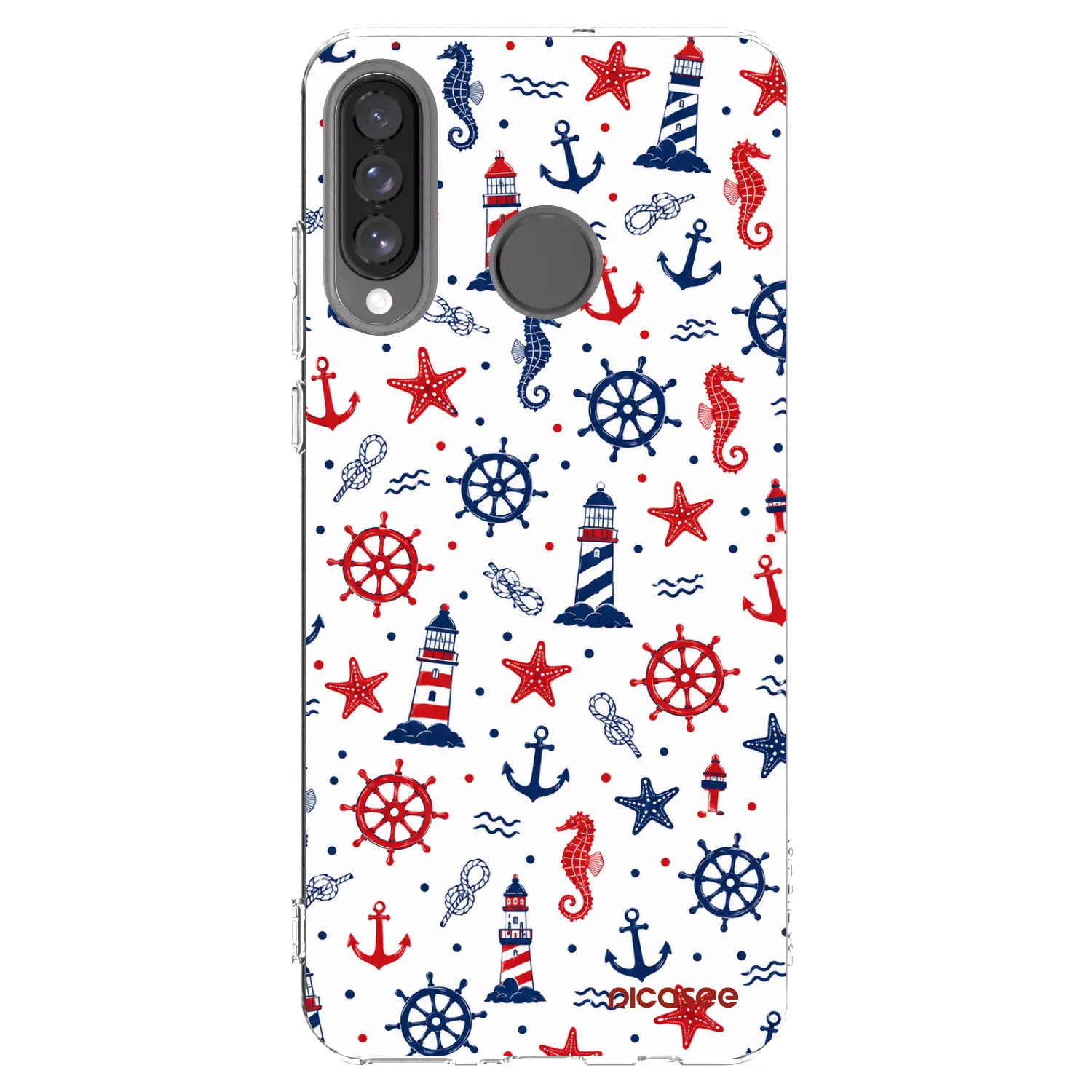 Picasee silikonový průhledný obal pro Huawei P30 Lite - Sailor Vibes