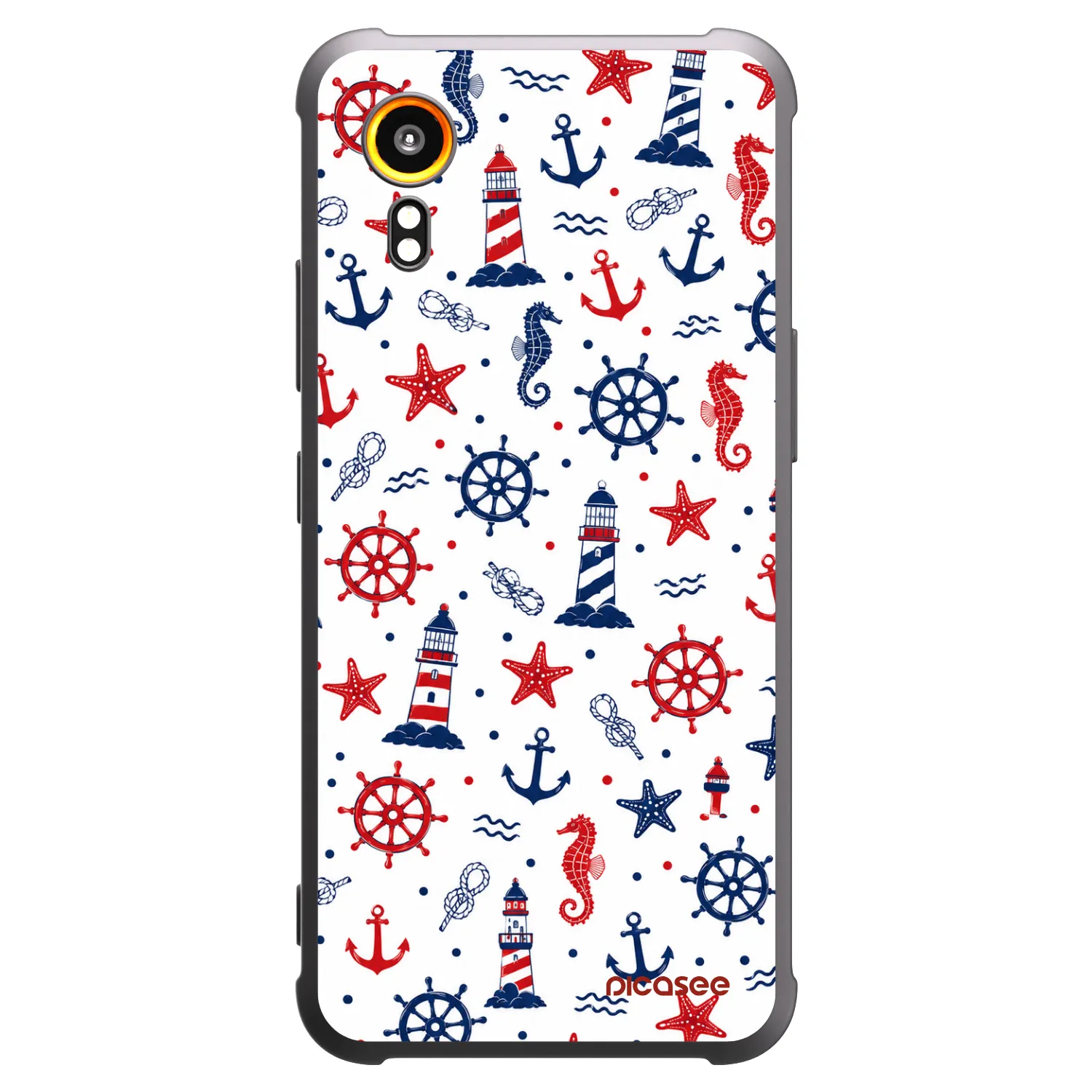 Picasee silikonový černý obal pro Samsung Galaxy Xcover 7 - Sailor Vibes