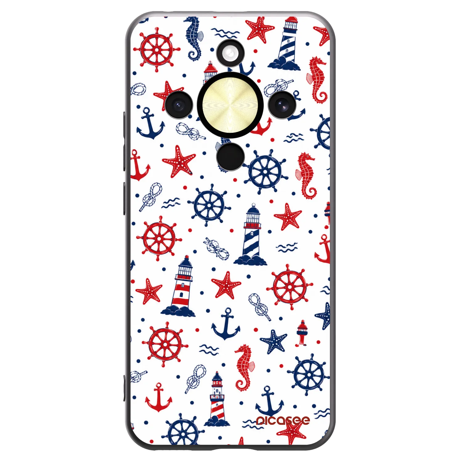 Picasee silikonový černý obal pro Honor Magic8 Lite 5G - Sailor Vibes