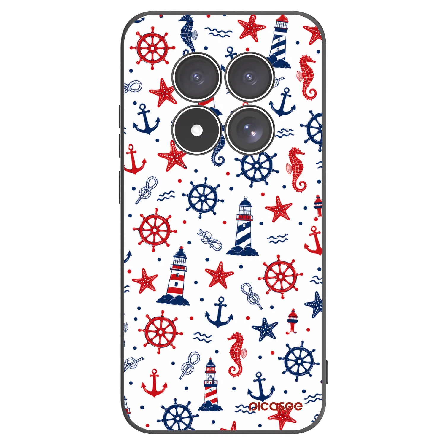 Picasee silikonový černý obal pro Xiaomi Redmi Note 15 Pro 5G - Sailor Vibes