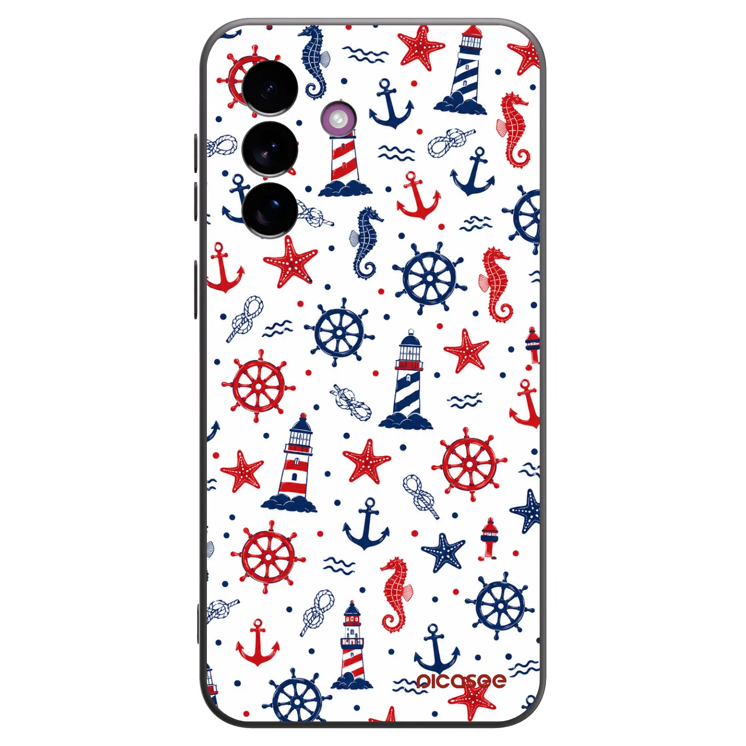 Picasee silikonový černý obal pro Samsung Galaxy A37 - Sailor Vibes