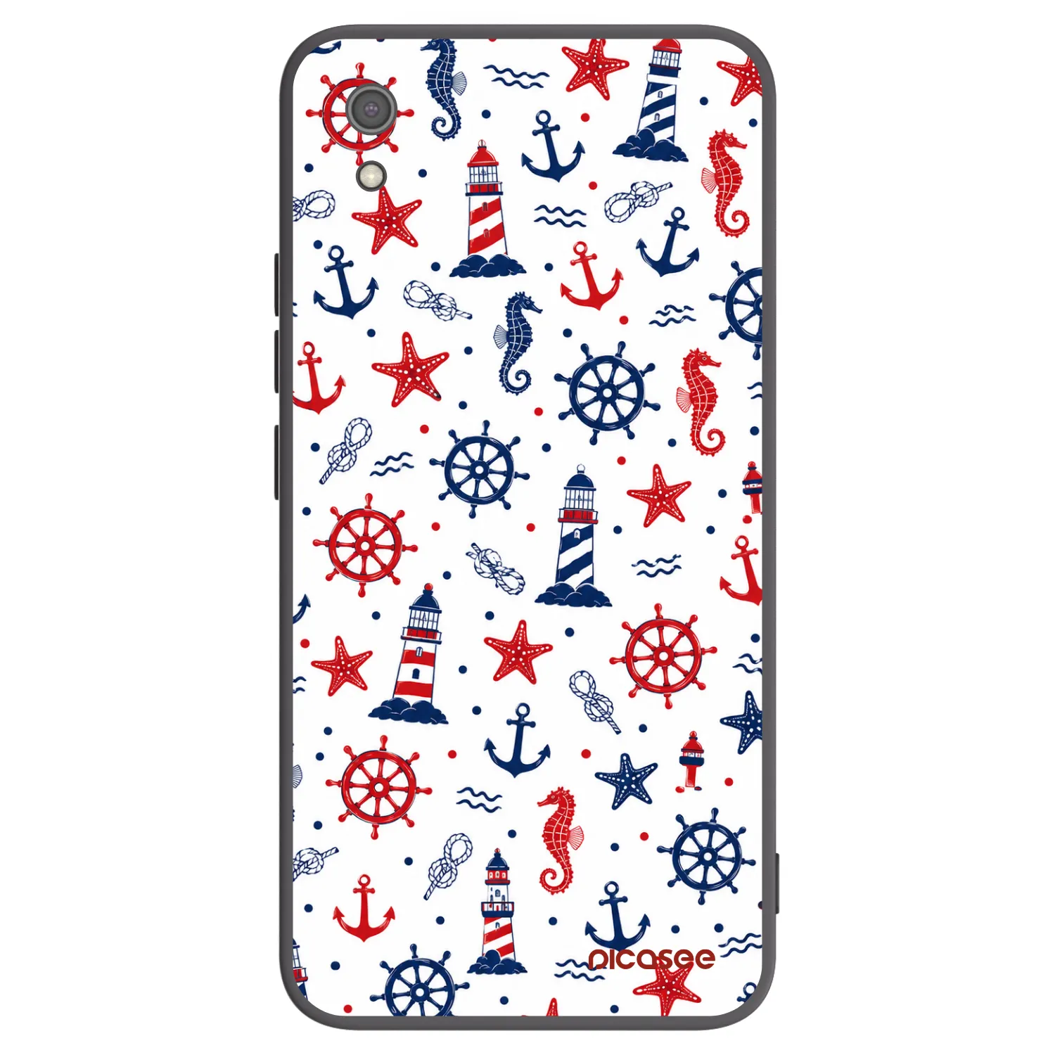 Picasee silikonový černý obal pro Xiaomi Redmi 7A - Sailor Vibes