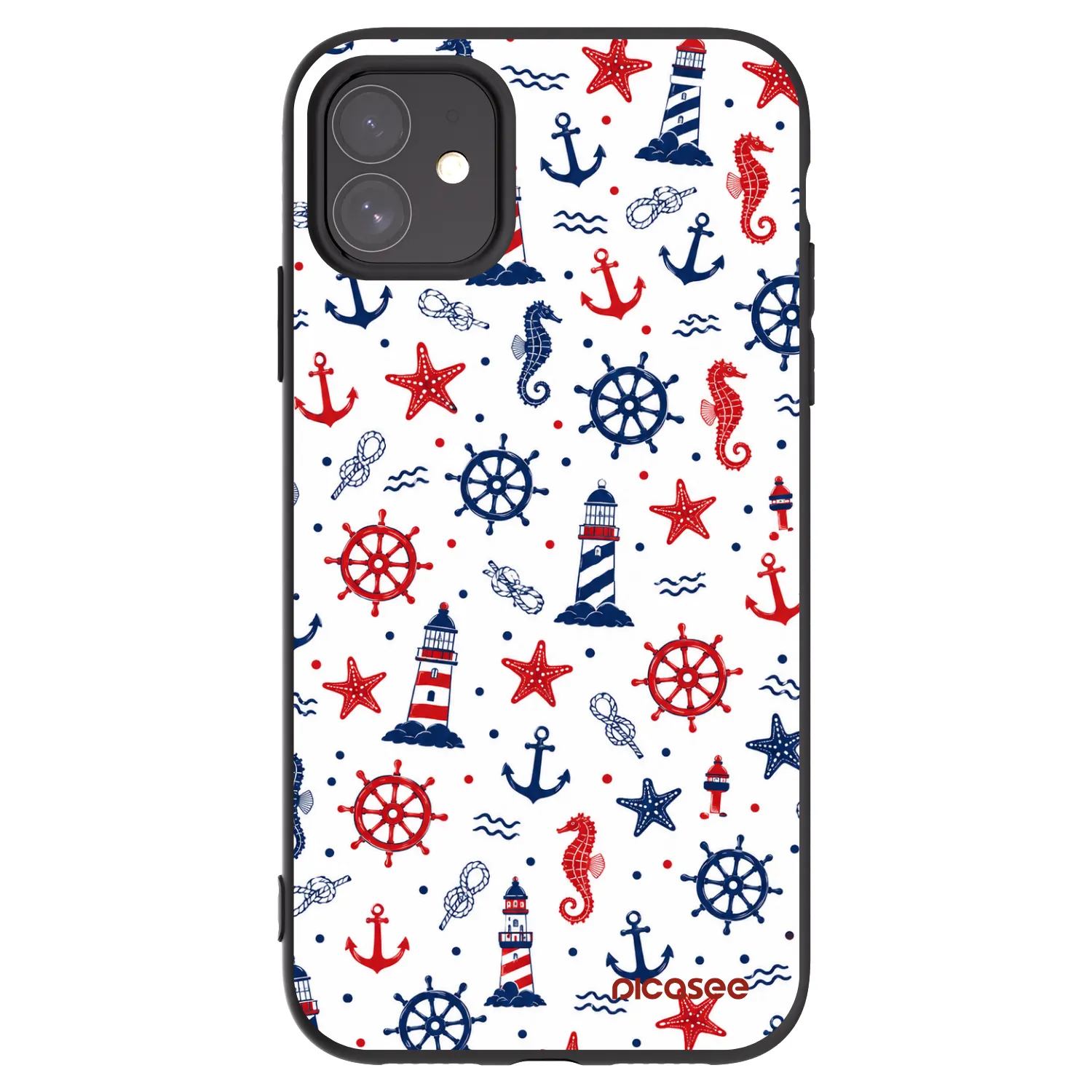 Picasee silikonový černý obal pro Apple iPhone 11 - Sailor Vibes