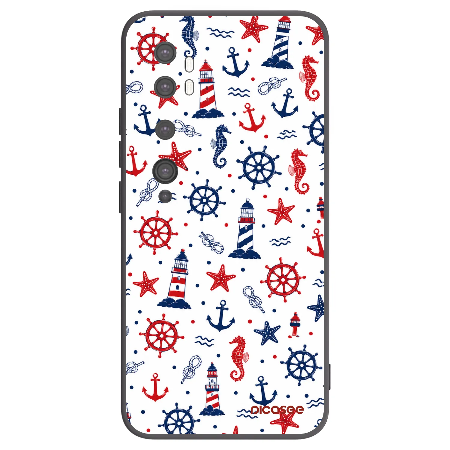 Picasee silikonový černý obal pro Xiaomi Mi Note 10 (Pro) - Sailor Vibes