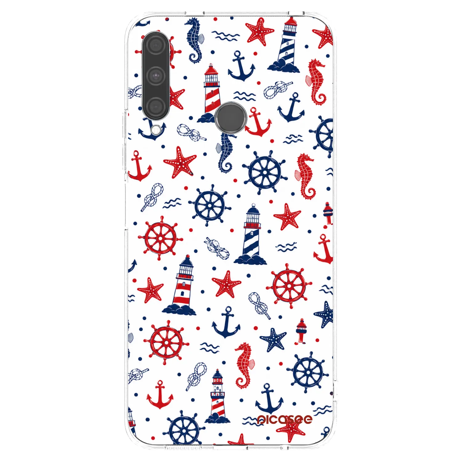 Picasee silikonový průhledný obal pro Huawei P40 Lite E - Sailor Vibes