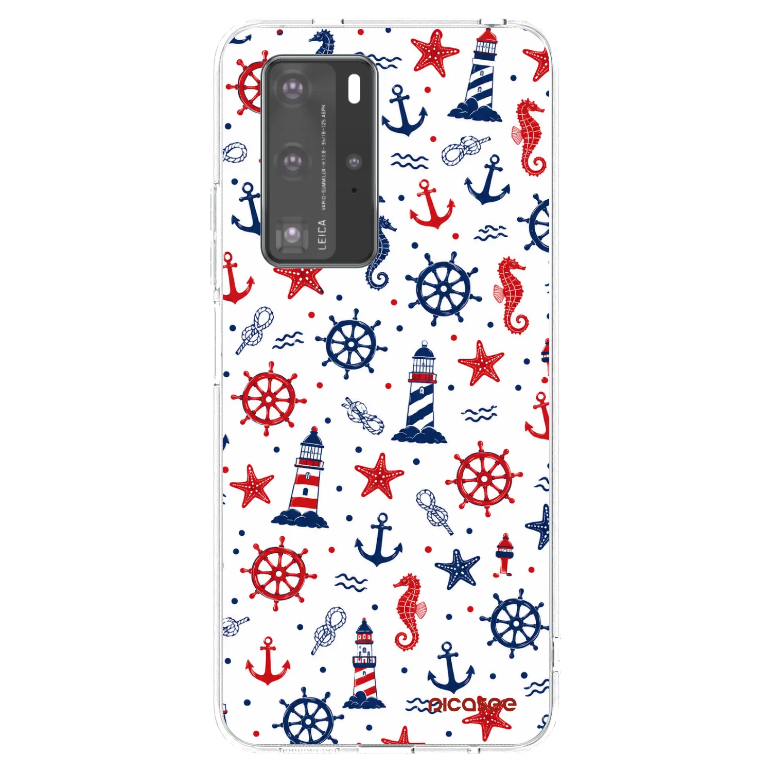 Picasee silikonový průhledný obal pro Huawei P40 Pro - Sailor Vibes