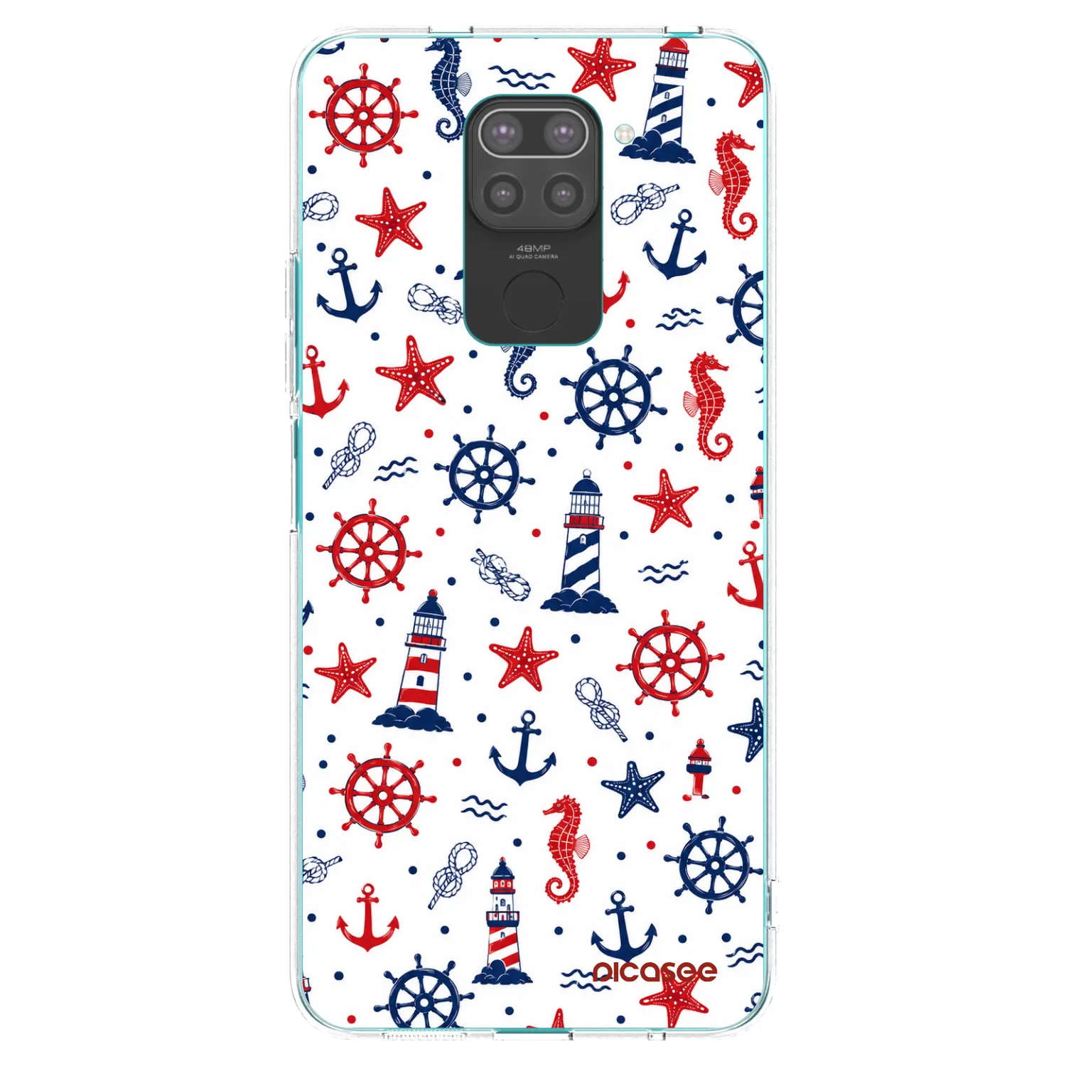 Picasee silikonový černý obal pro Xiaomi Redmi Note 9 - Sailor Vibes