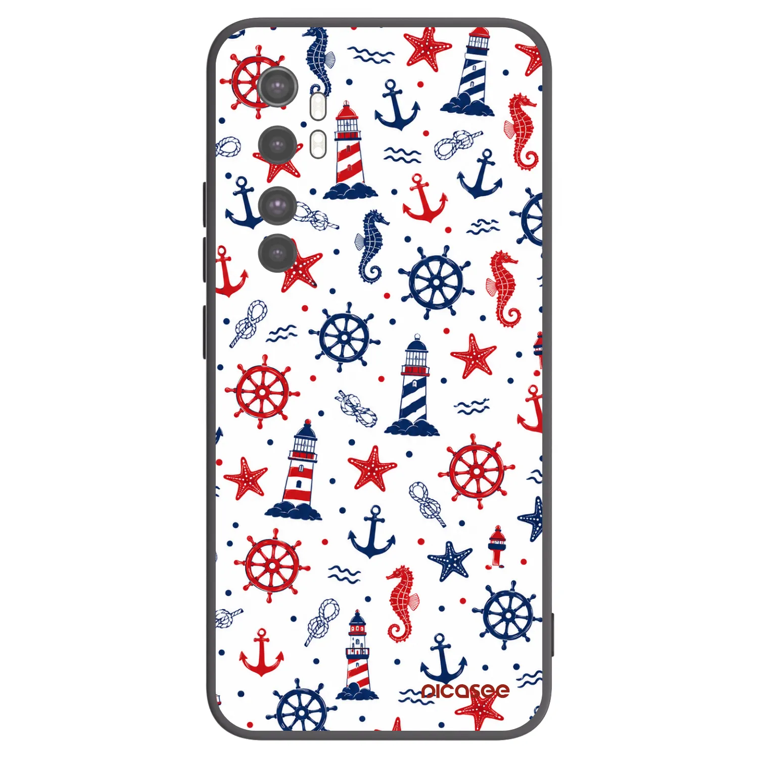 Picasee silikonový černý obal pro Xiaomi Mi Note 10 Lite - Sailor Vibes
