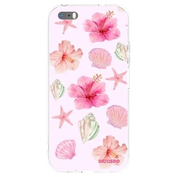 Picasee silikonový průhledný obal pro Apple iPhone 5/5S/SE - Blush Lagoon