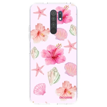 Picasee silikonový průhledný obal pro Xiaomi Redmi 9 - Blush Lagoon
