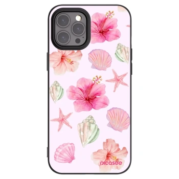 Picasee silikonový černý obal pro Apple iPhone 12 Pro Max - Blush Lagoon