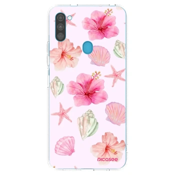 Picasee silikonový průhledný obal pro Samsung Galaxy M11 - Blush Lagoon