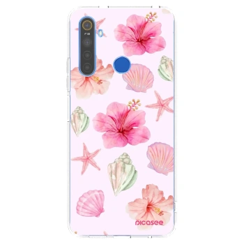 Picasee silikonový průhledný obal pro Realme 5 - Blush Lagoon