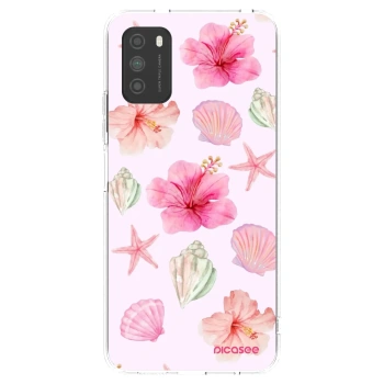 Picasee silikonový průhledný obal pro Xiaomi Poco M3 - Blush Lagoon