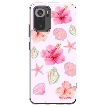 Picasee silikonový průhledný obal pro Xiaomi Redmi Note 10 - Blush Lagoon