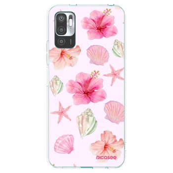Picasee silikonový průhledný obal pro Xiaomi Redmi Note 10 5G - Blush Lagoon