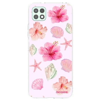 Picasee silikonový průhledný obal pro Samsung Galaxy A22 A226B 5G - Blush Lagoon