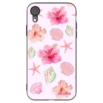 Picasee silikonový černý obal pro Apple iPhone XR - Blush Lagoon