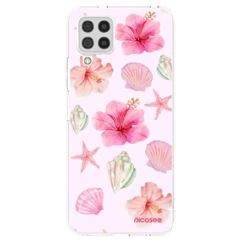 Picasee silikonový průhledný obal pro Samsung Galaxy A22 A225F 4G - Blush Lagoon