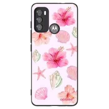 Picasee silikonový černý obal pro Motorola Moto G60 - Blush Lagoon
