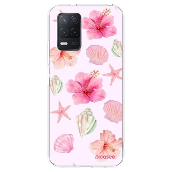 Picasee silikonový průhledný obal pro Realme 8 5G - Blush Lagoon