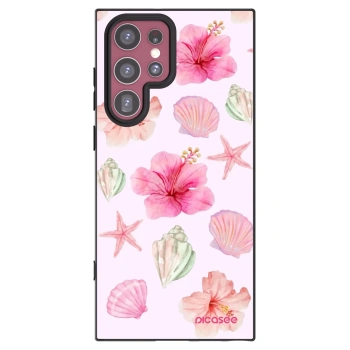 Picasee silikonový černý obal pro Samsung Galaxy S22 Ultra 5G - Blush Lagoon