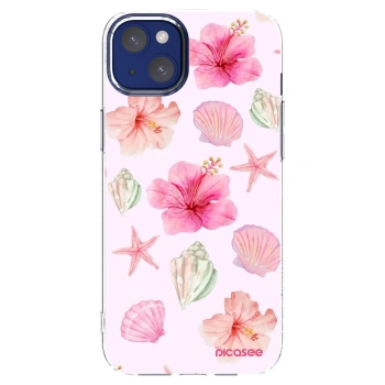 Picasee silikonový průhledný obal pro Apple iPhone 14 Plus - Blush Lagoon