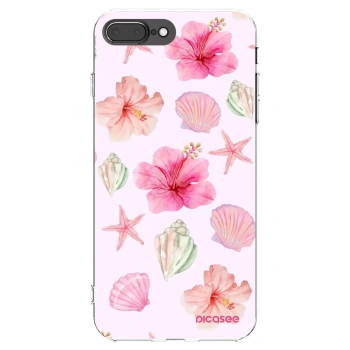 Picasee silikonový průhledný obal pro Apple iPhone 8 Plus - Blush Lagoon